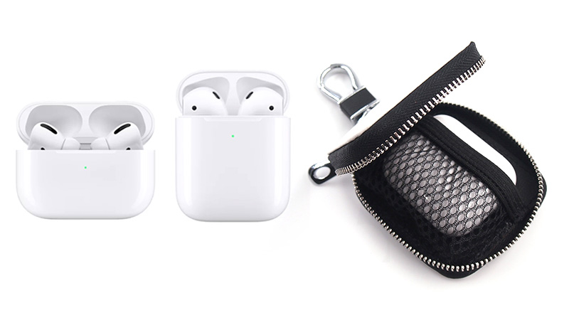 AirPods（第1世代・第2世代）とAirPods Proも使える兼用ケース。