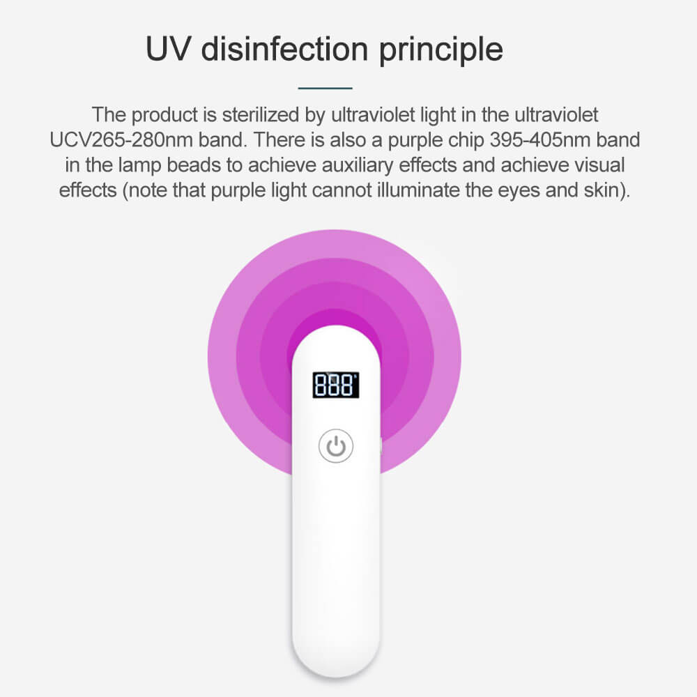 除菌効果の高い紫外線(UV-C)光線を採用