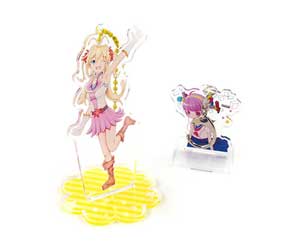 ストラップ付アクリルフィギュアキーホルダー（台座付）